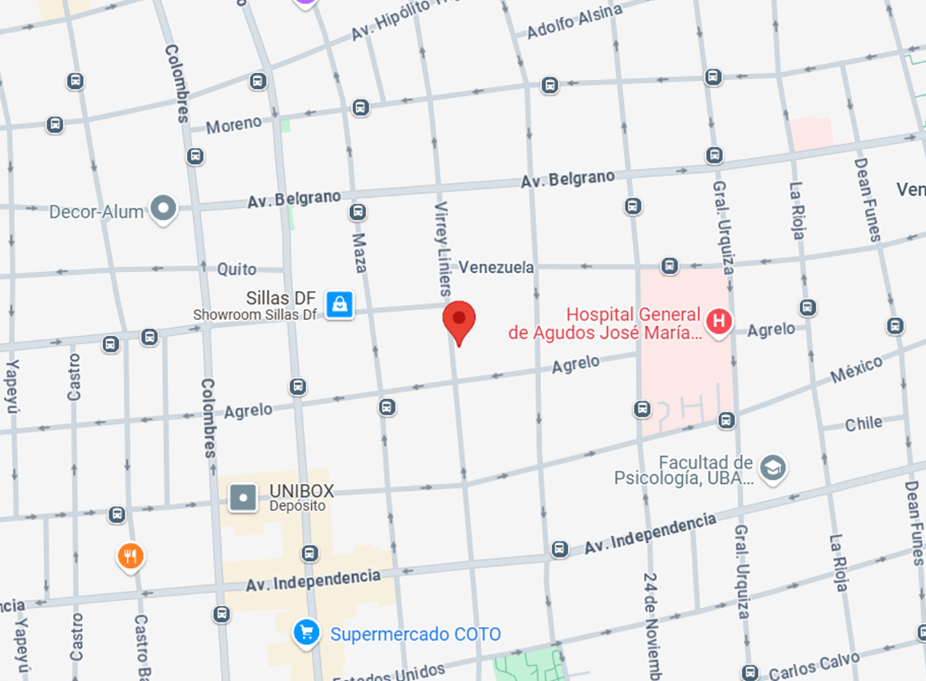 mapa virrey liniers